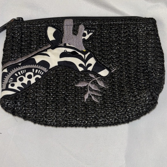 Vera Bradley Black and White Cosmetic Bag with Artistic Zebra Design - Picture 2 of 8